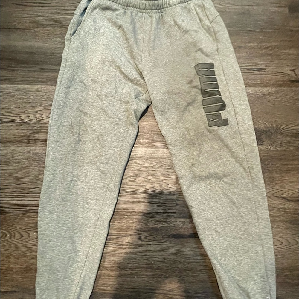 Puma Kids Light Gray Joggers